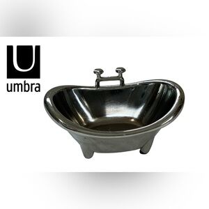 UMBRA CHROME PLATED BATHTUB TRINKET DISH